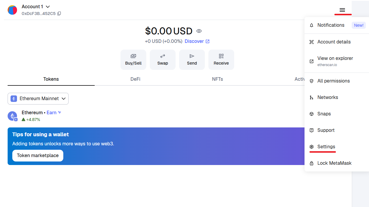MetaMask Login